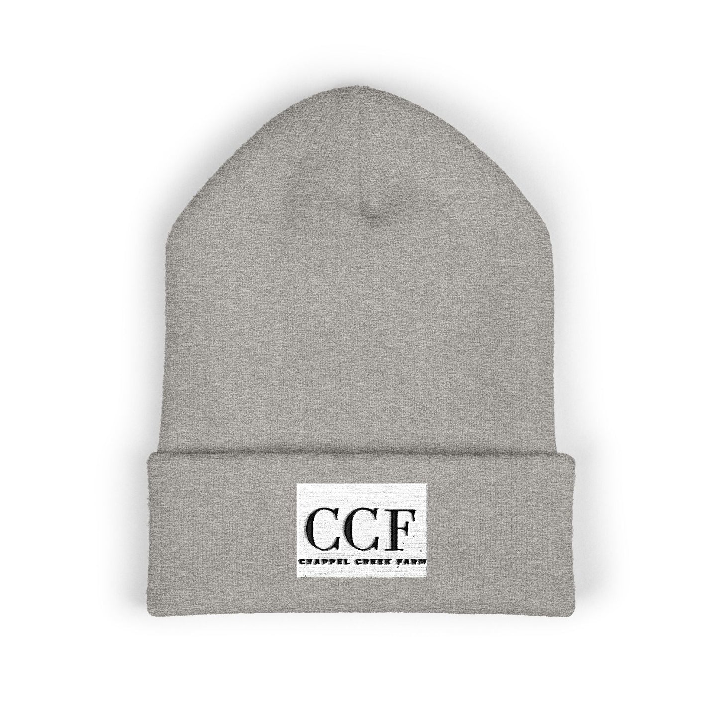 Cozy Farm Winter Beanie — Classic Cuffed Embroidered Hat - Chappel Creek Farm