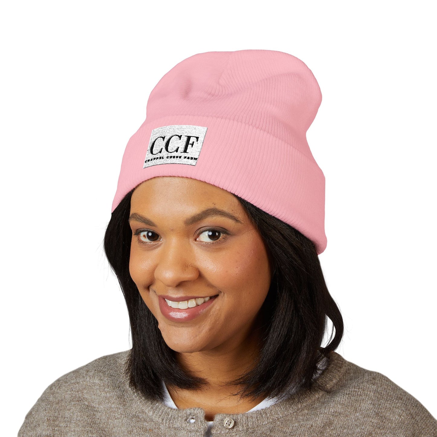 Cozy Farm Winter Beanie — Classic Cuffed Embroidered Hat - Chappel Creek Farm