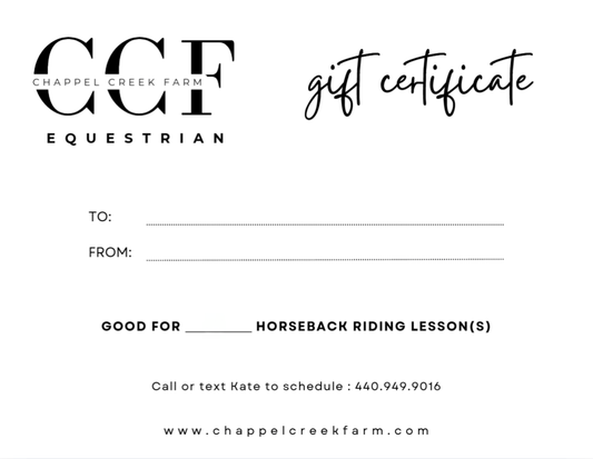 Gift card for riding sessions - Prize Ponies