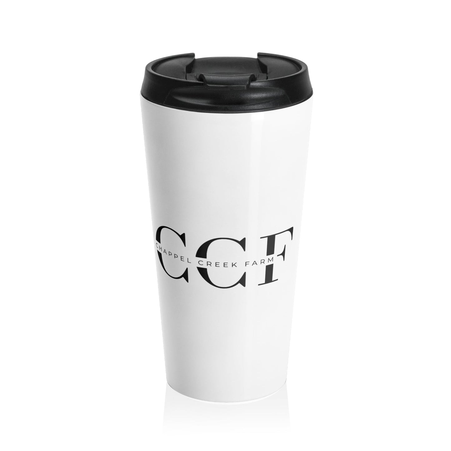 Travel Mug — Crest Logo Equestrian Stainless Steel Tumbler - Chappel Creek Farm