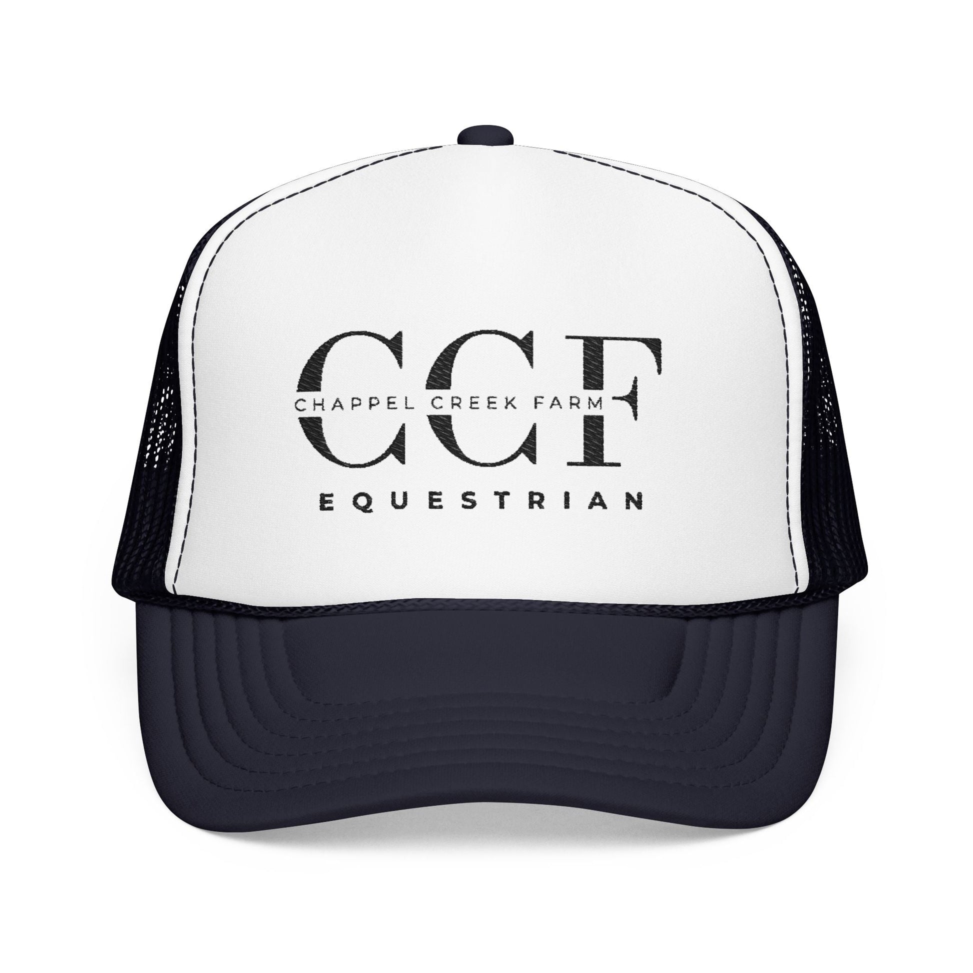 Trucker Hat — Distressed Circle Logo Foam Trucker Cap - Chappel Creek Farm