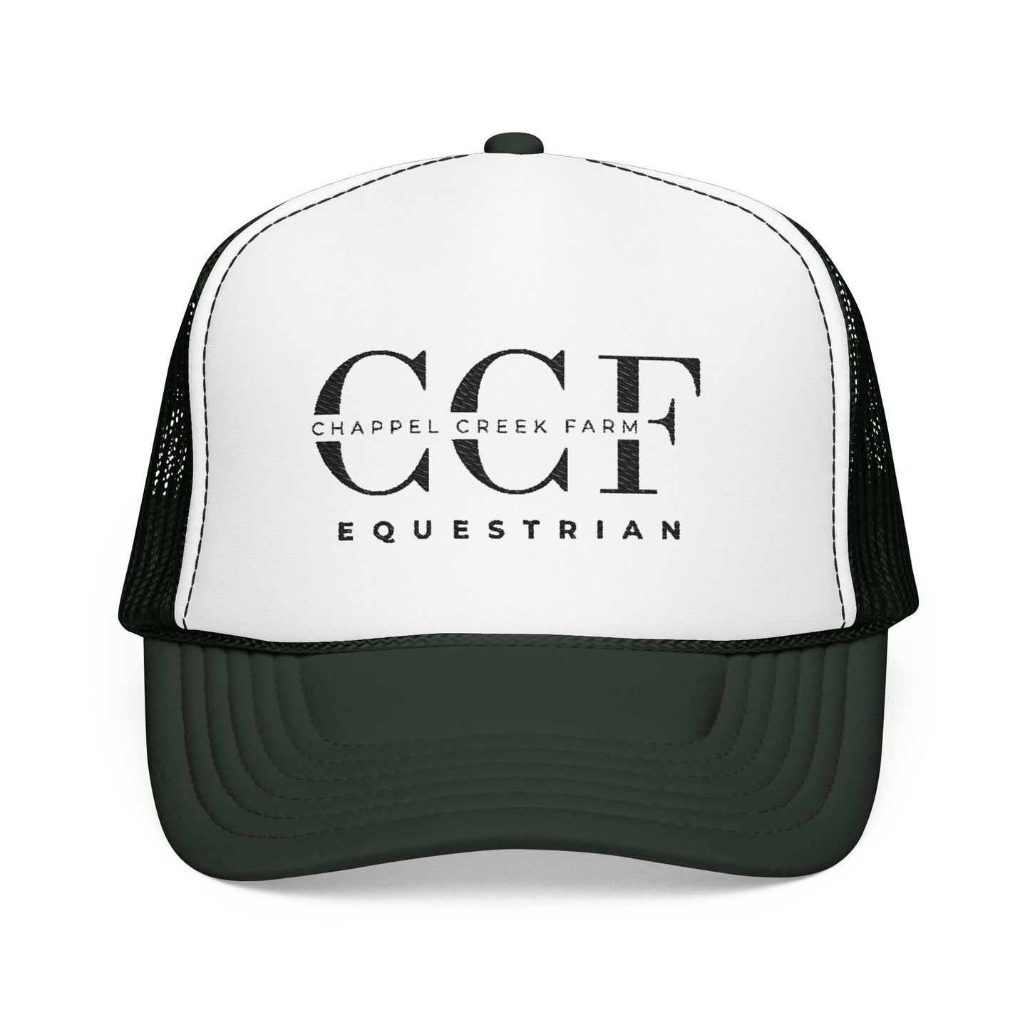 Trucker Hat — Distressed Circle Logo Foam Trucker Cap - Chappel Creek Farm
