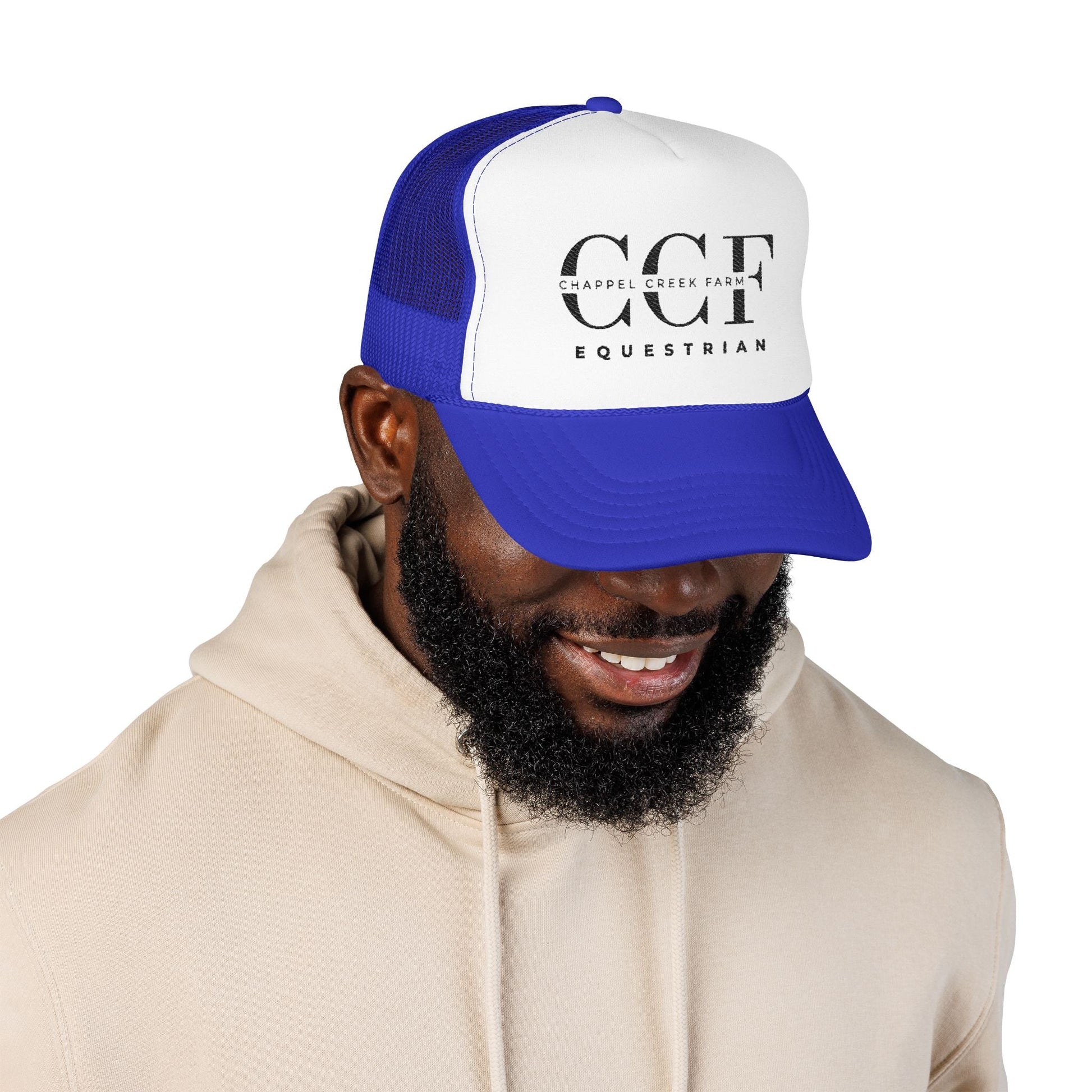 Trucker Hat — Distressed Circle Logo Foam Trucker Cap - Chappel Creek Farm