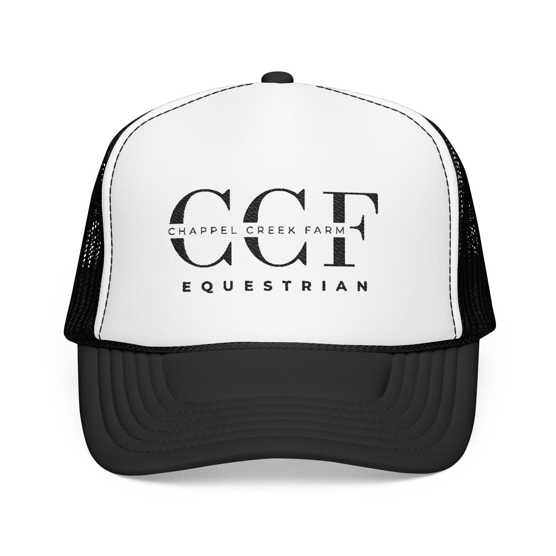 Trucker Hat — Distressed Circle Logo Foam Trucker Cap - Chappel Creek Farm